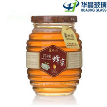 350ml 750ml Round Honey Glass Jar with Metal Lid